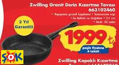 ZWİLLİNG GRANİT DERİN KIZARTMA TAVASI 663102460 ZWİLLİNG GRANİT DERİN KIZARTMA TAVASI 663102460